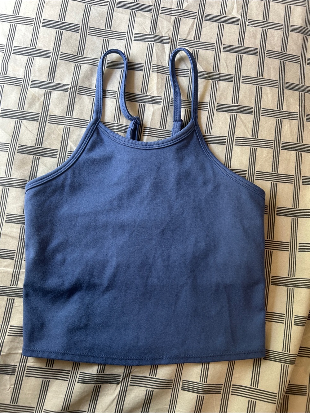 Champion Navy Blue Double-Strap Crop Tank